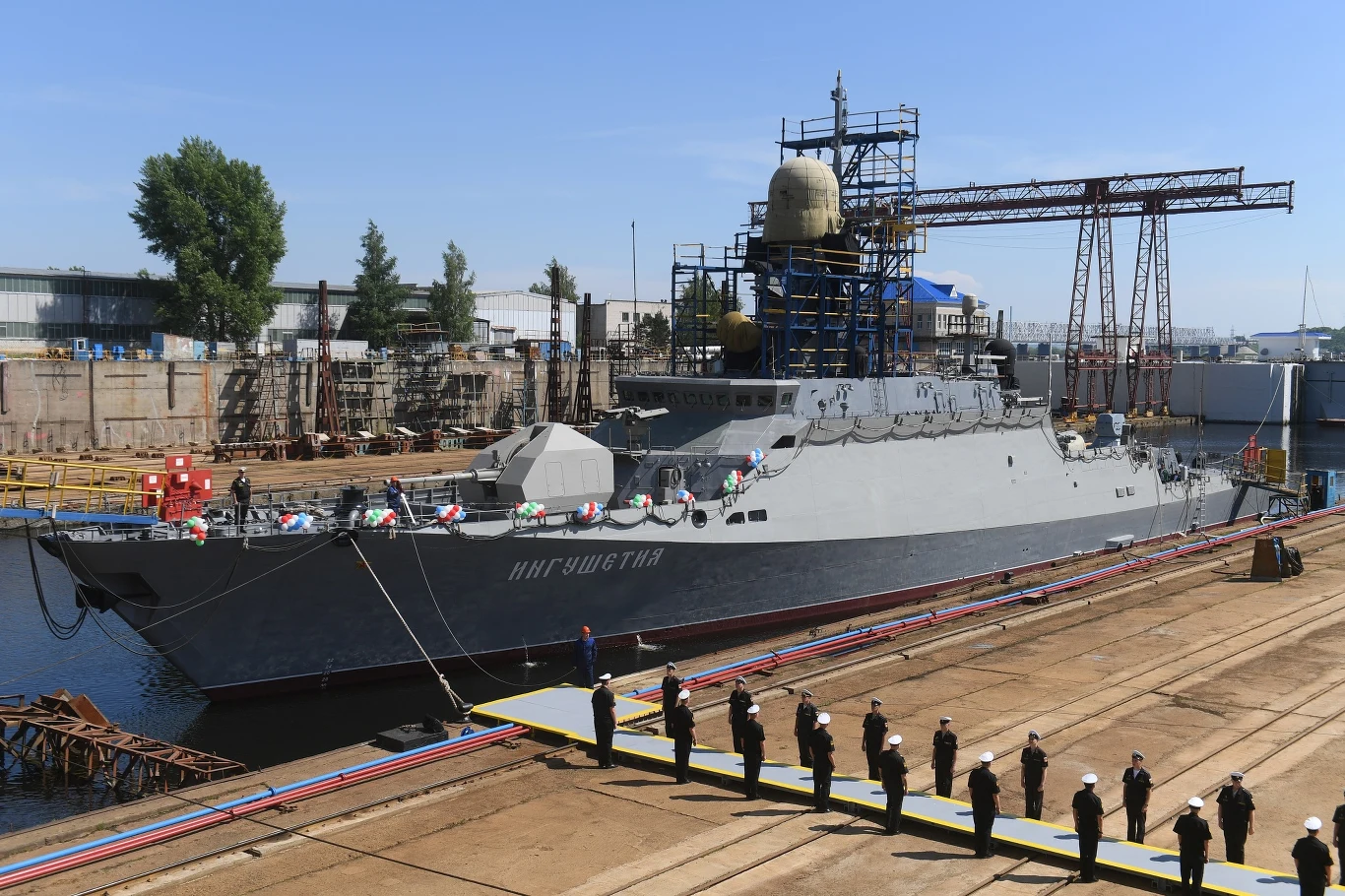 Uroczystość wodowania korwety "Inguszetia"