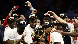 Radość koszykarzy Toronto Raptors