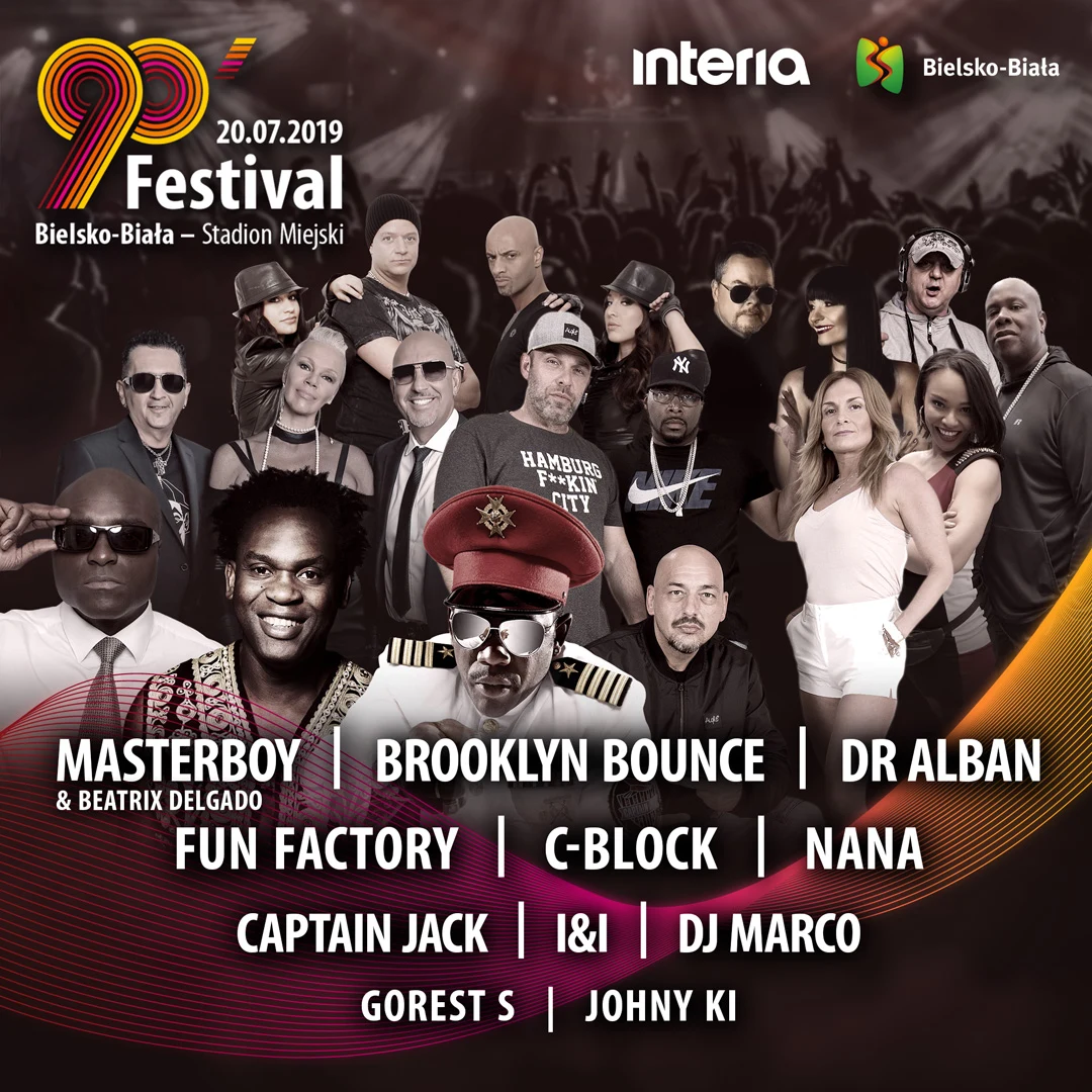 Plakat zapowiadający 90' Festival w Bielsku-Białej