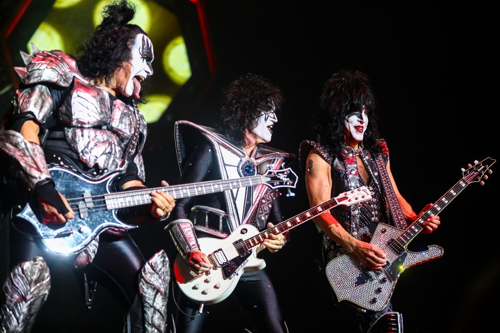 Kiss podczas koncertu w Tauron Arenie Kraków