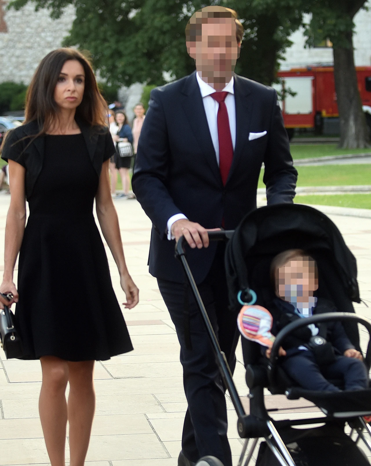 Marta Kaczyńska z mężem i synem Marta Kaczyńska z mężem i synem