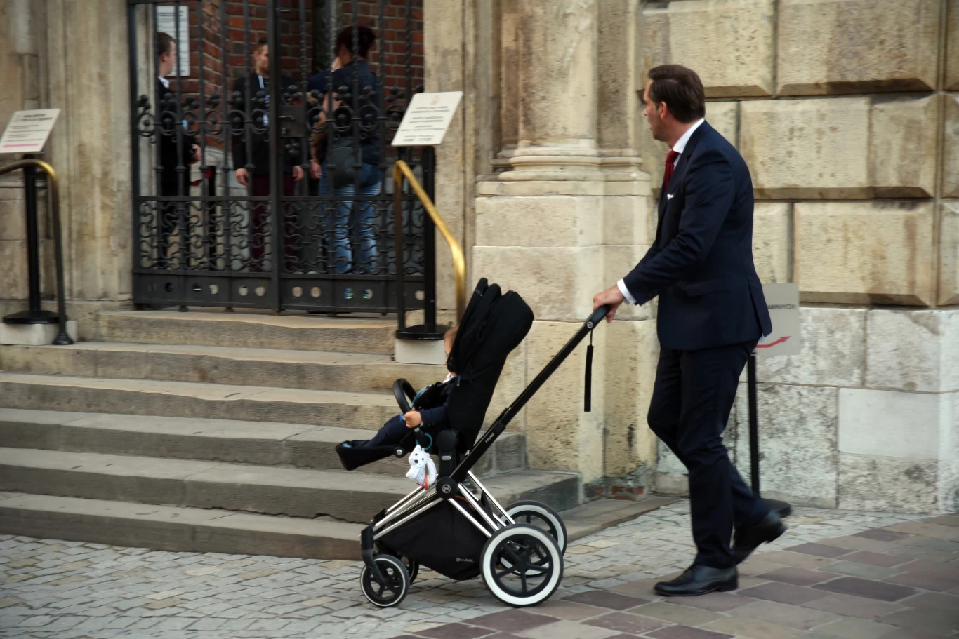 Mąż Marty Kaczyńskiej z synkiem