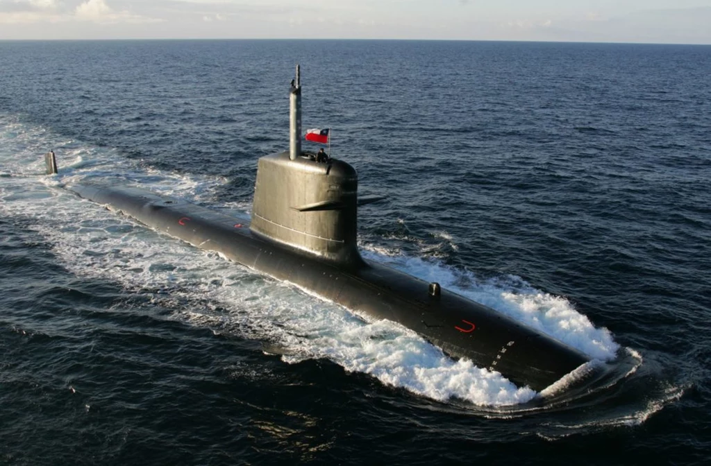 Okręt podwodny typu Scorpene pod banderą Marynarki Wojennej Chile