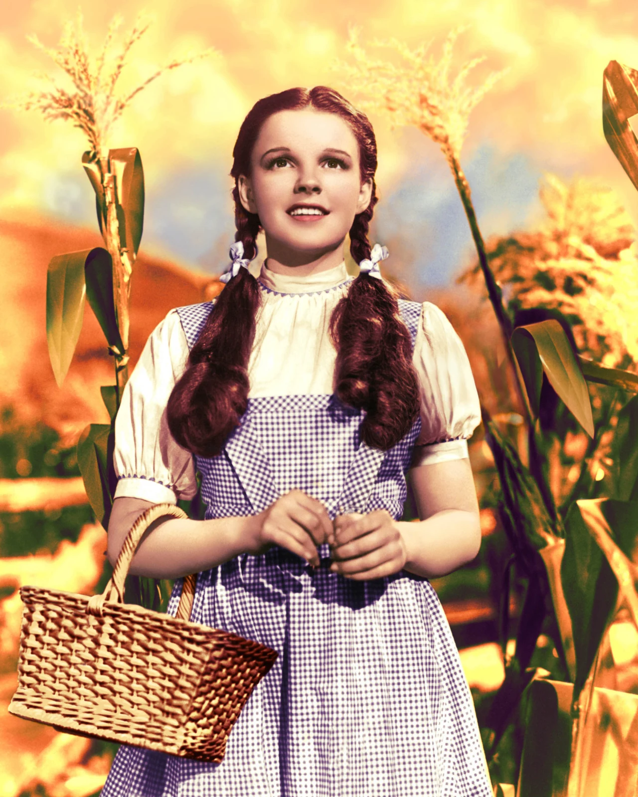 Judy Garland w filmie "Czarnoksiężnik z krainy Oz"