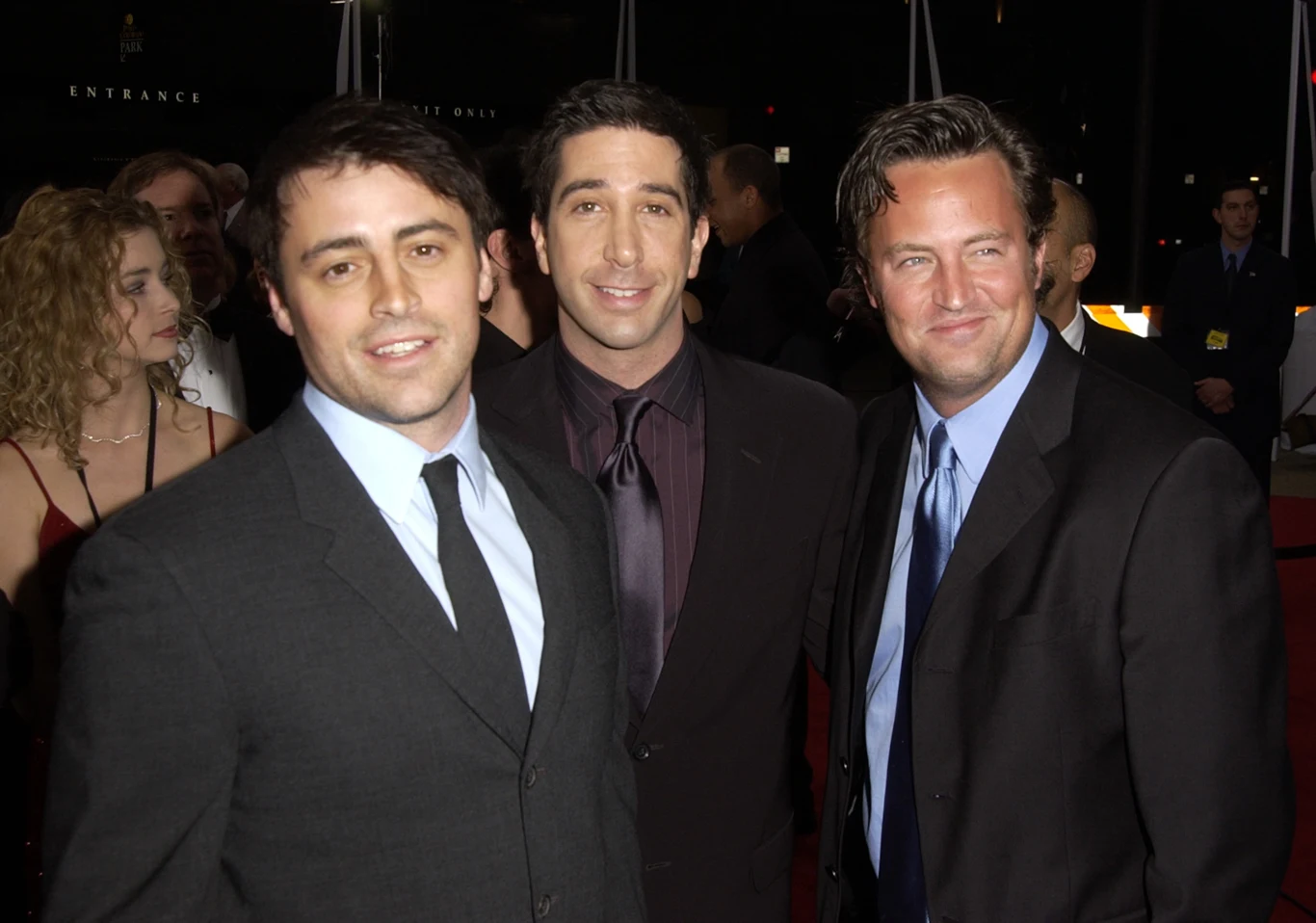 Matt LeBlanc, David Schwimmer i Matthew Perry, 2002 rok Matt LeBlanc, David Schwimmer i Matthew Perry, 2002 rok