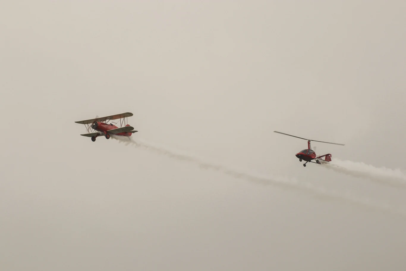 Nawet tak różne typy maszyn mogą wykonać zachwycający pokaz