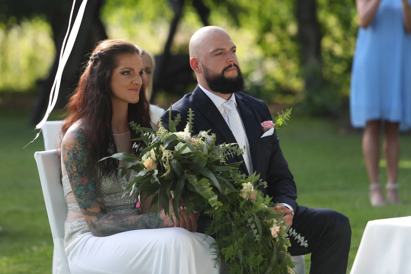 Malwina Smarzek z mężem Malwina Smarzek z mężem