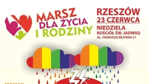 Plakat zachęcający do udziału w marszu