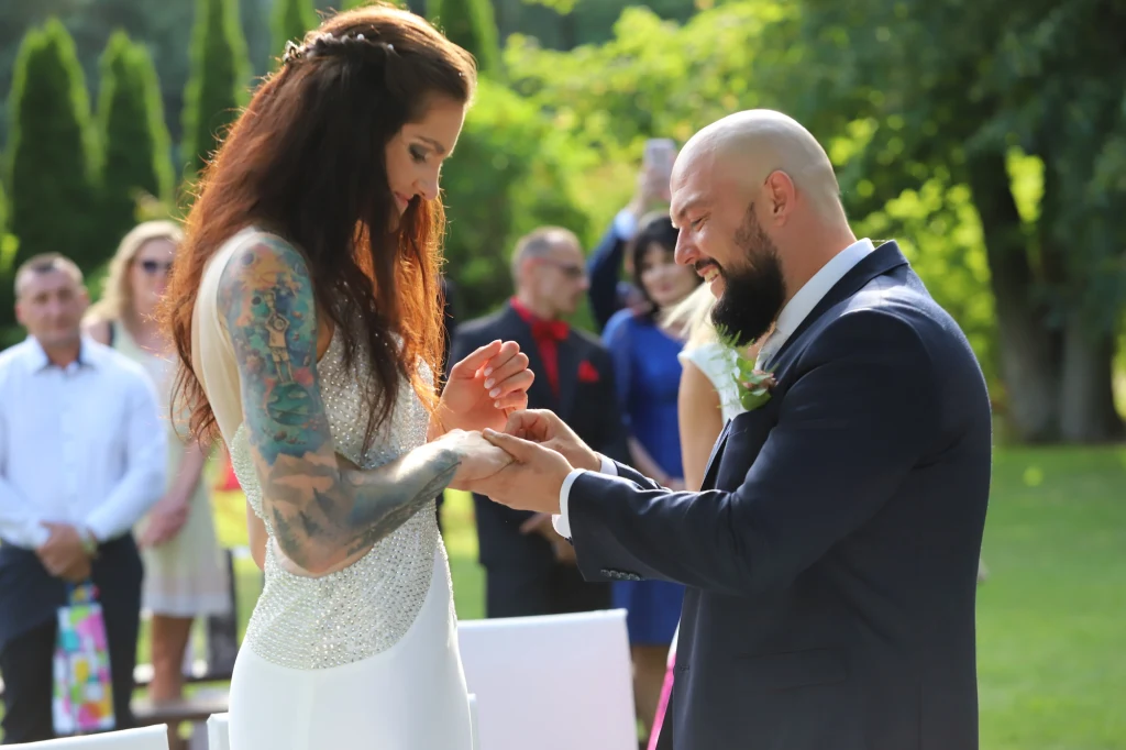 Malwina Smarzek w dniu ślubu