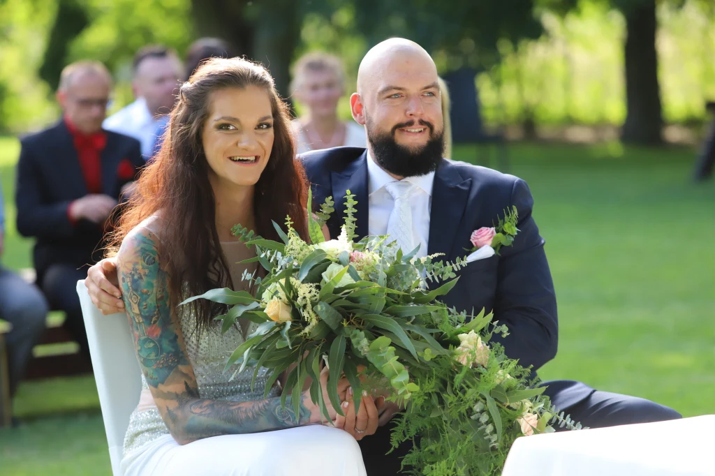 Malwina Smarzek w dniu ślubu
