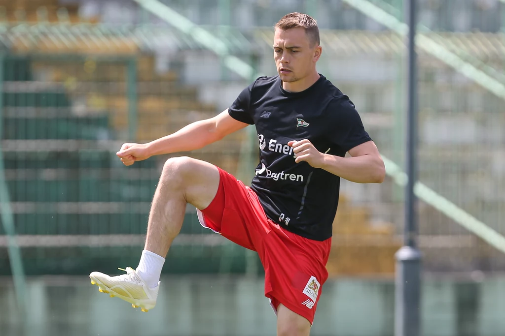 Maciej Gajos już w barwach Lechii Gdańsk Maciej Gajos już w barwach Lechii Gdańsk