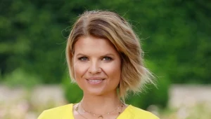 Marta Manowska na planie programu TVP "Rolnik szuka żony"