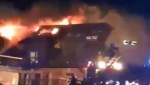 Pożar hotelu Złoty Groń w Istebnej 