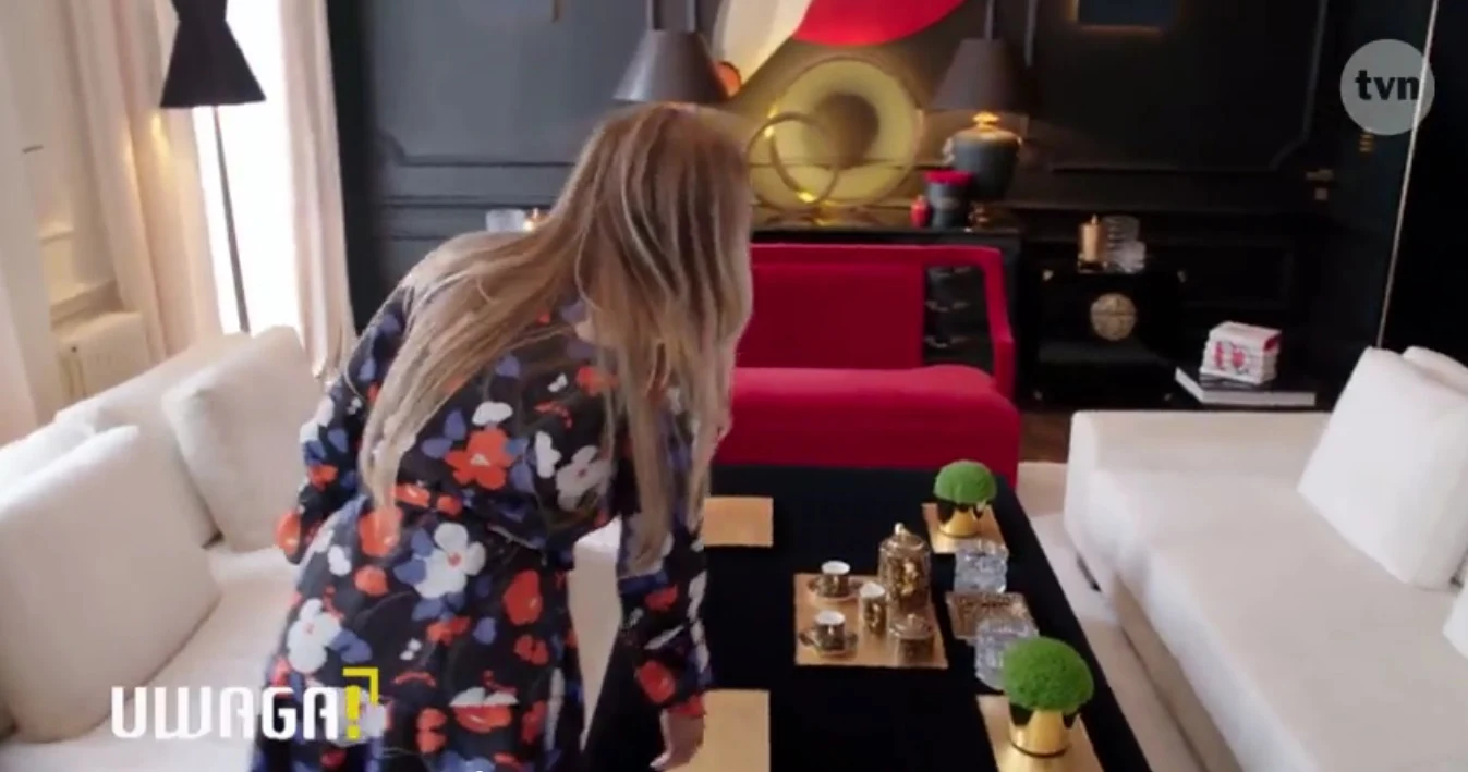 Joanna Przetakiewicz pokazała mieszkanie w programie TVN "Uwaga. Kulisy sławy"