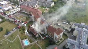 Pożar hotelu w Sarbinowie