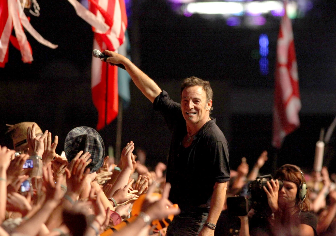 Bruce Springsteen na koncercie w 2009 roku. 