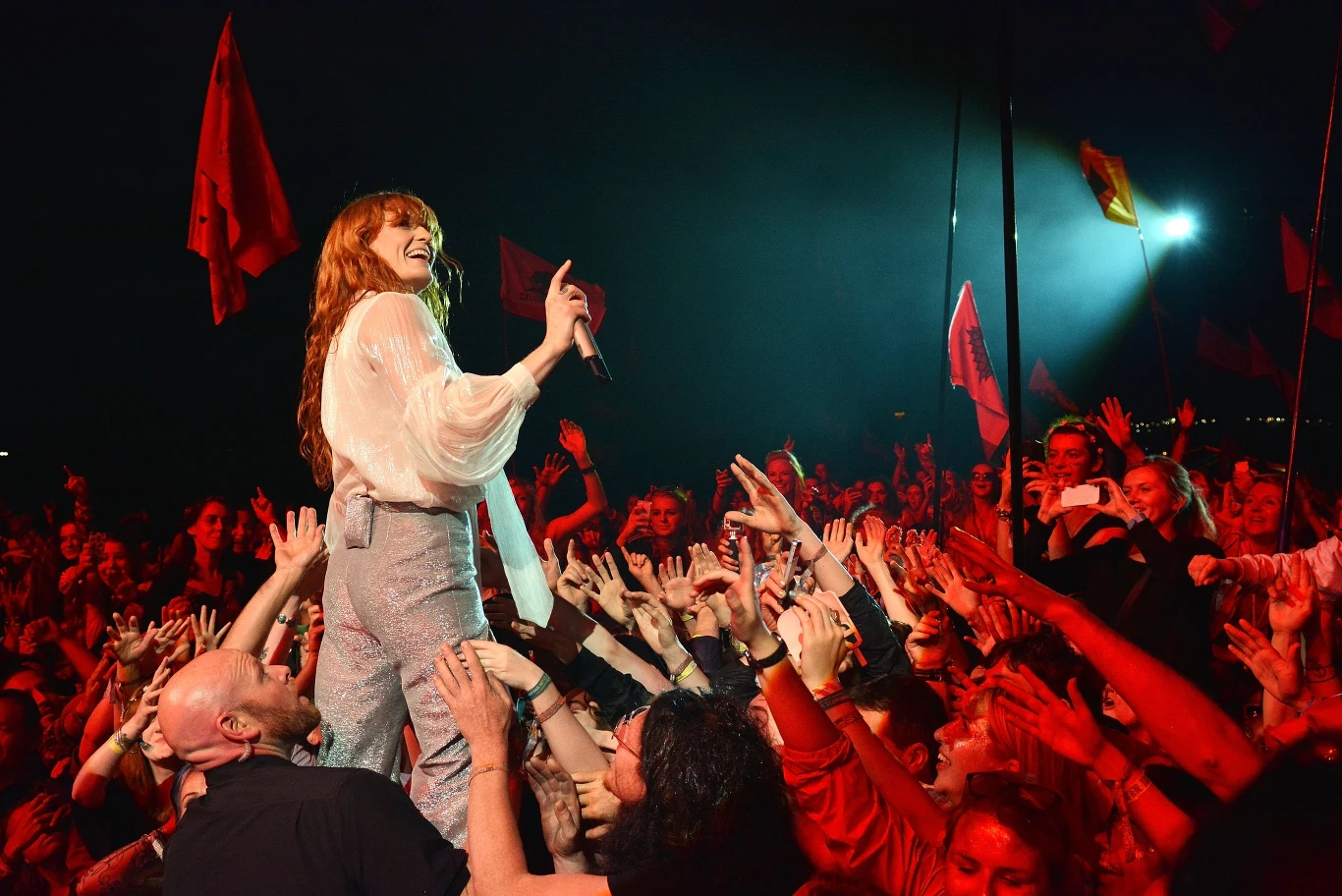  Florence Welch na festiwalu w 2015 roku. 