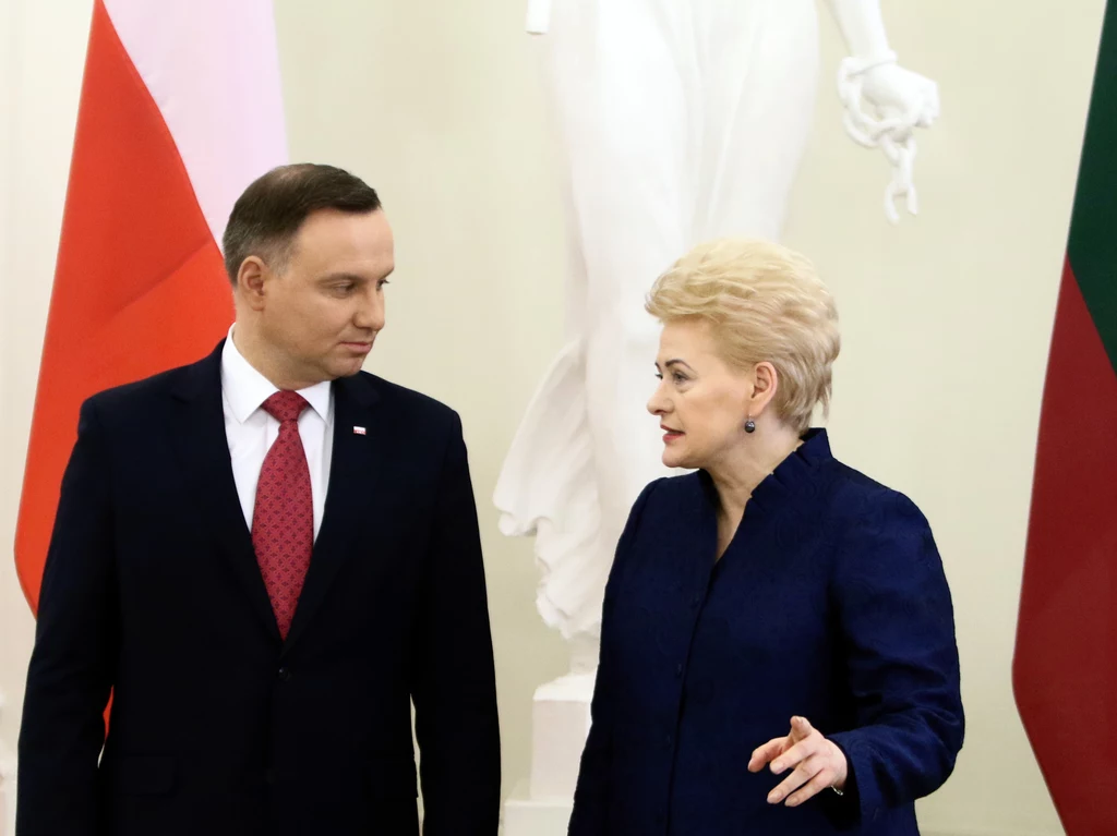 Prezydenci Polski i Litwy: Andrzej Duda i Dalia Grybauskaite