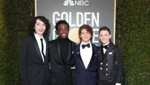 Finn Wolfhard i Caleb McLaughlin (pierwszy i drugi z lewej) przyjadą do Gdyni