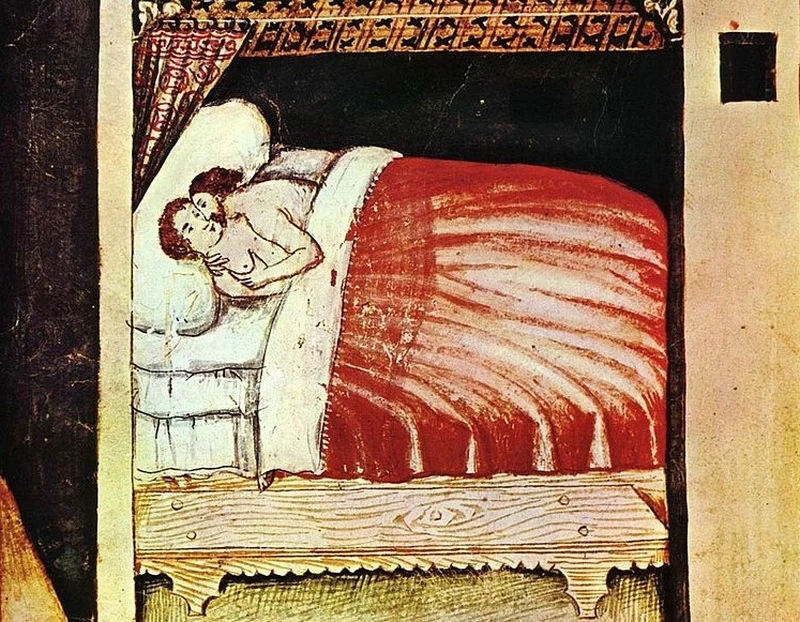 Wobec zdradzających małżonków stosowano w średniowieczu podwójne standardy (domena publiczna)