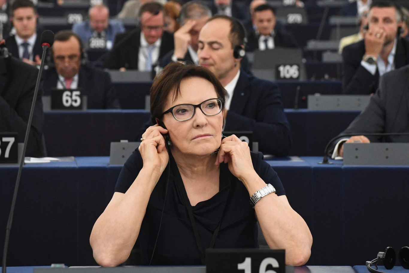 Eurodeputowana Ewa Kopacz w Parlamencie Europejskim w Strasburgu Eurodeputowana Ewa Kopacz w Parlamencie Europejskim w Strasburgu