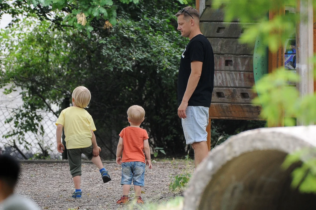 Marcin Mroczek z rodziną Marcin Mroczek z rodziną