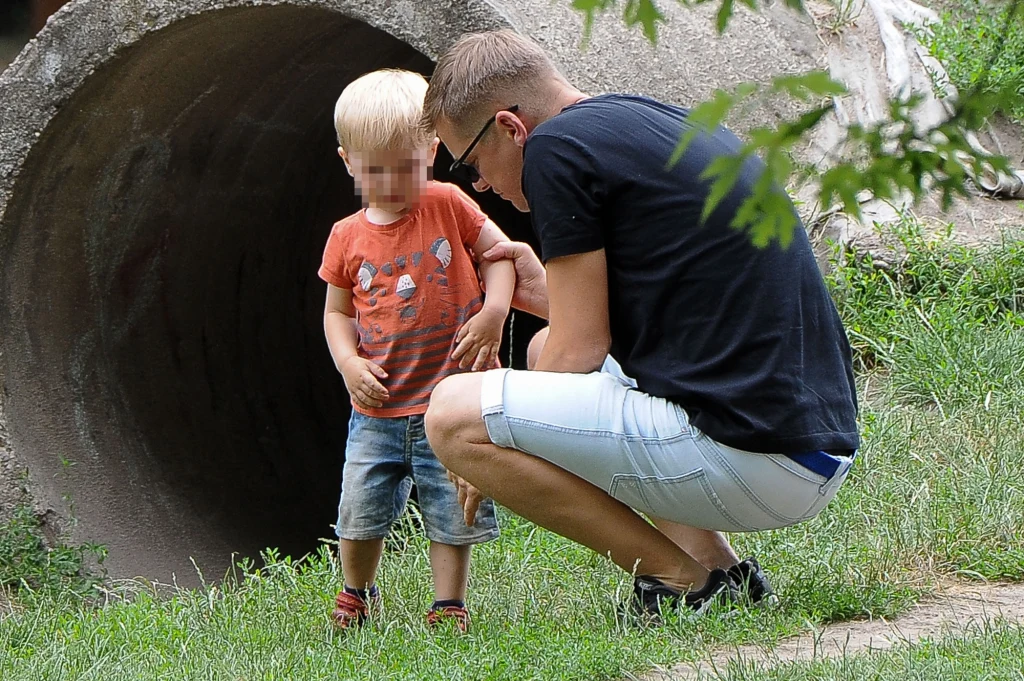 Marcin Mroczek z rodziną Marcin Mroczek z rodziną