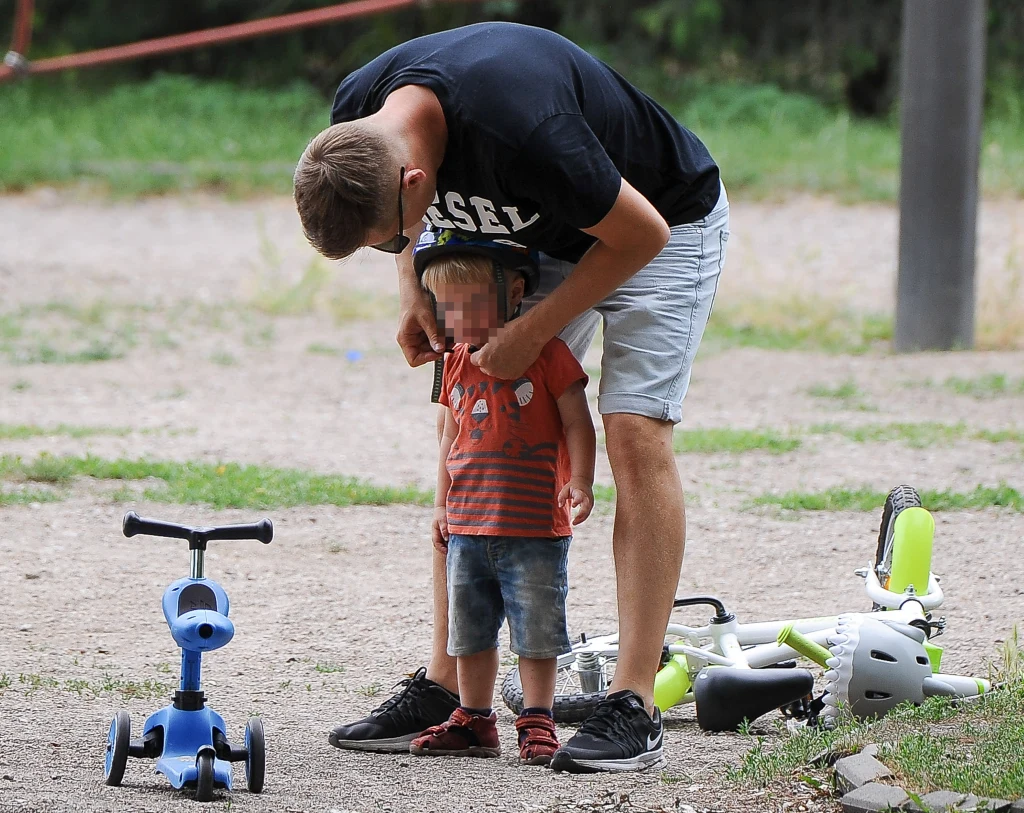 Marcin Mroczek z rodziną Marcin Mroczek z rodziną