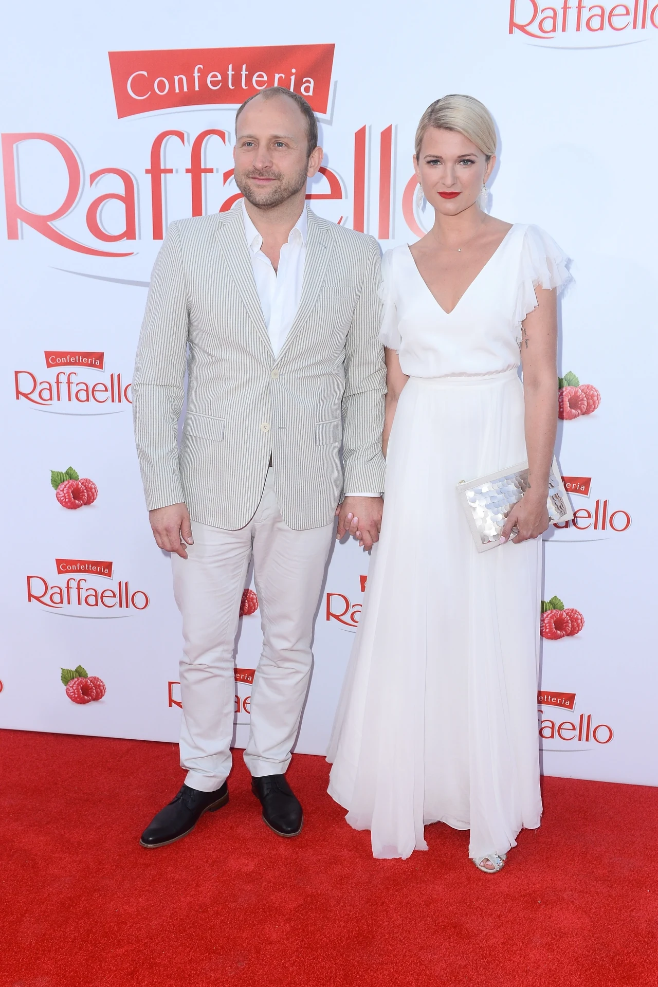 Borys Szyc i Justyna Jeger-Nagłowska na powitaniu lata z Raffaello