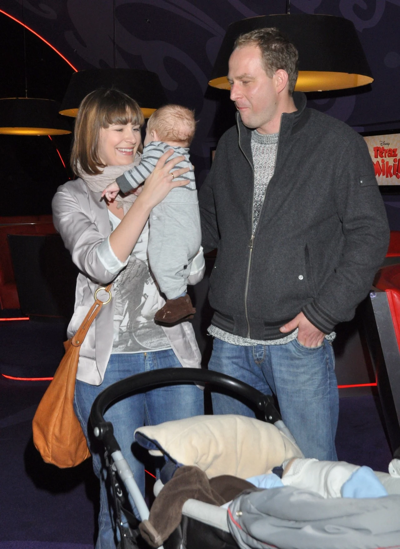 Aneta Todorczuk-Perchući Marcin Perchuć z dzieckiem, 2010 rok