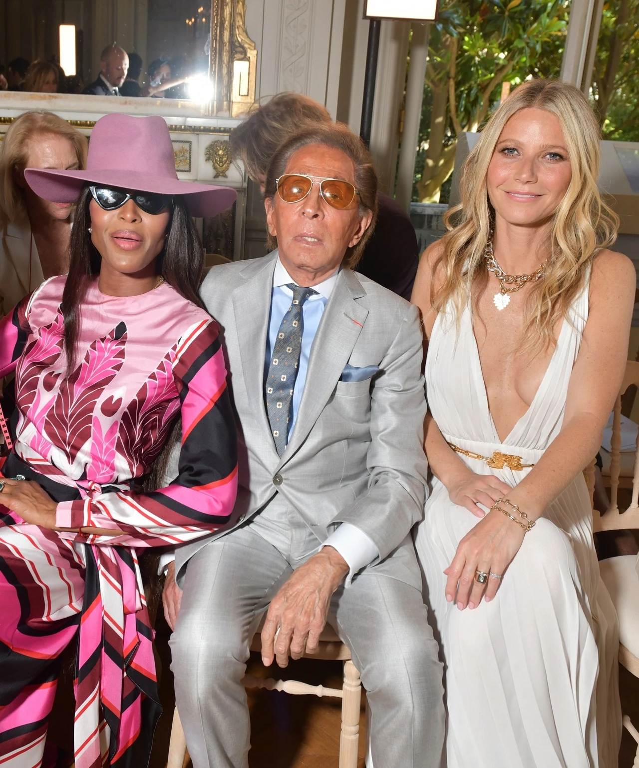 Naomi Campbell, Valentino i Gwyneth Paltrow, fot. Swan Gallet/WWD/REX/Rex Fashion/East News