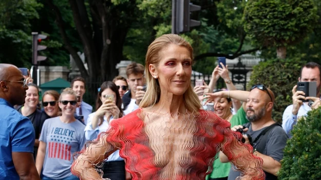 Celine Dion podczas Paris Fashion Week haute couture jesień-zima 2019. 