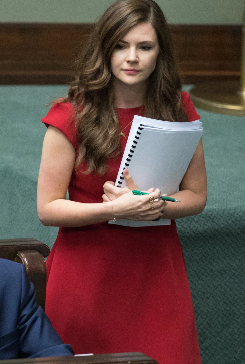 Wanda Buk na posiedzeniu Sejmu Wanda Buk na posiedzeniu Sejmu