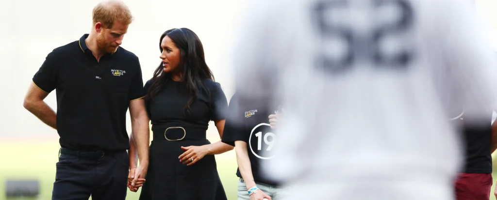 Harry i Meghan na meczu