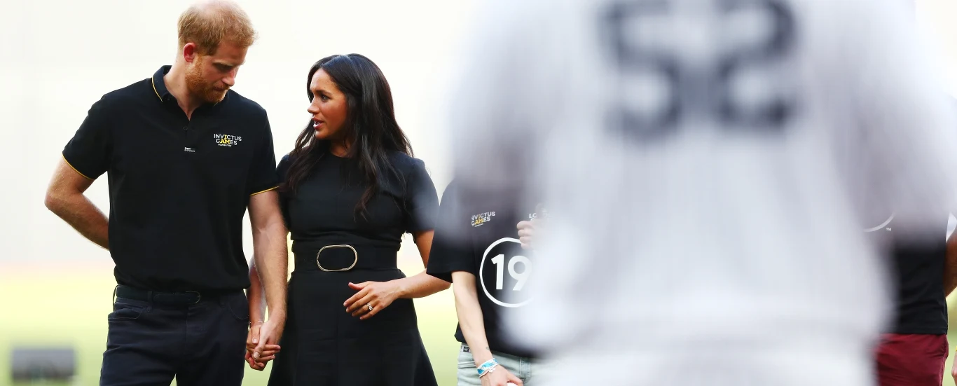 Harry i Meghan na meczu Harry i Meghan na meczu