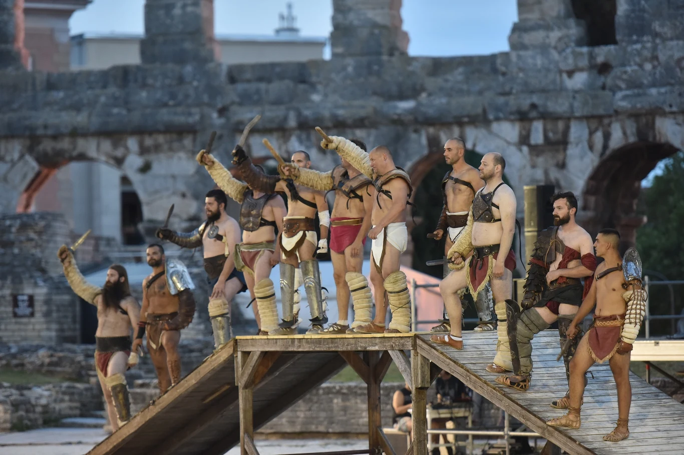 Walki gladiatorów w Puli.