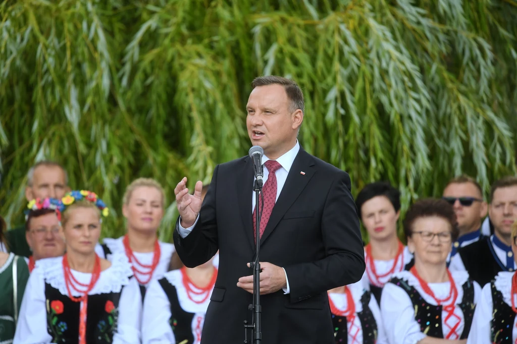 Prezydent RP Andrzej Duda podczas spotkania z mieszkańcami Margonina i powiatu chodzieskiego Prezydent RP Andrzej Duda podczas spotkania z mieszkańcami Margonina i powiatu chodzieskiego