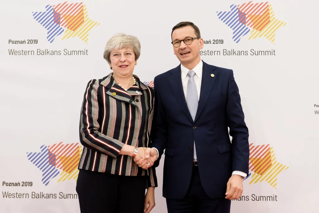 Mateusz Morawiecki i Theresa May na Szczycie Bałkanów Zachodnich Mateusz Morawiecki i Theresa May na Szczycie Bałkanów Zachodnich