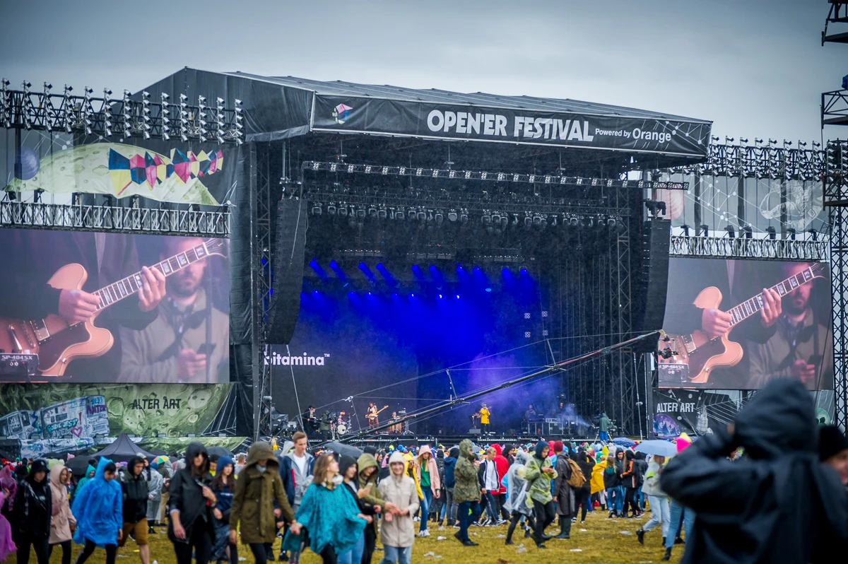 Open'er 2019 w deszczu