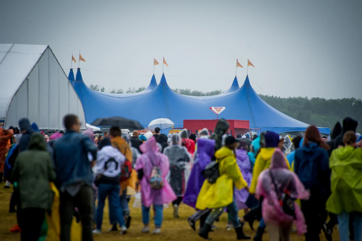 Open'er 2019 w deszczu