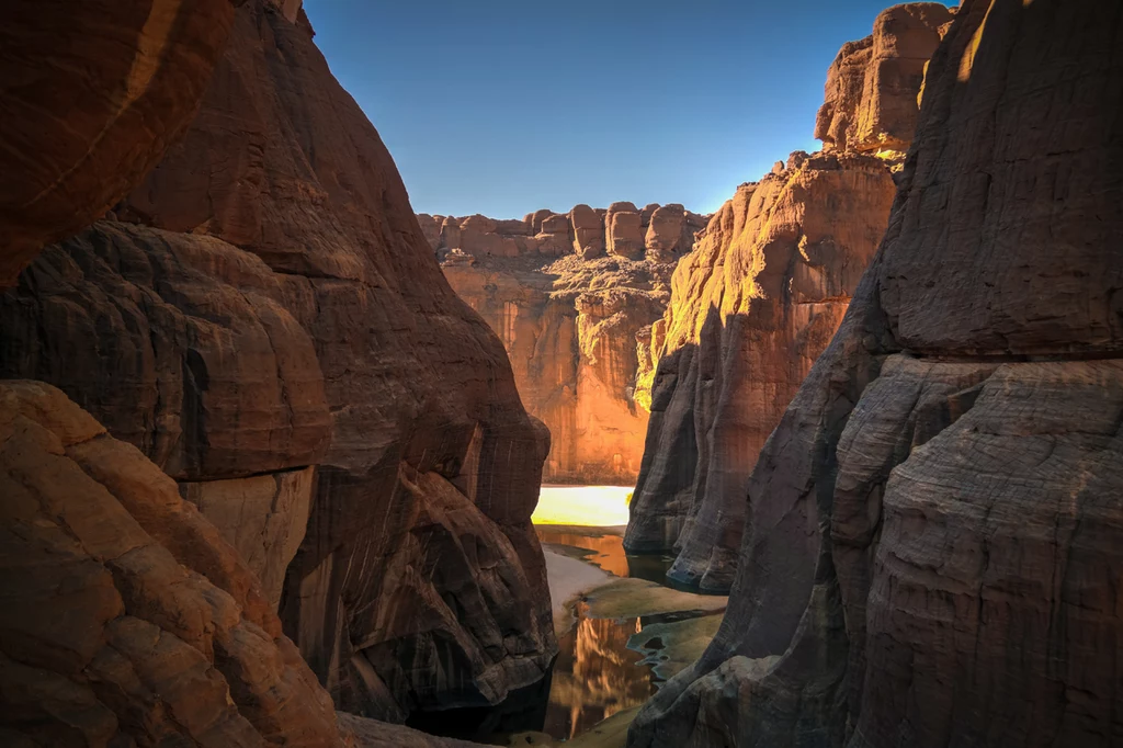 Kanion Guelta d'Archei na wyżynie Ennedi