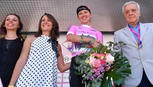 Katarzyna Niewiadoma na podium