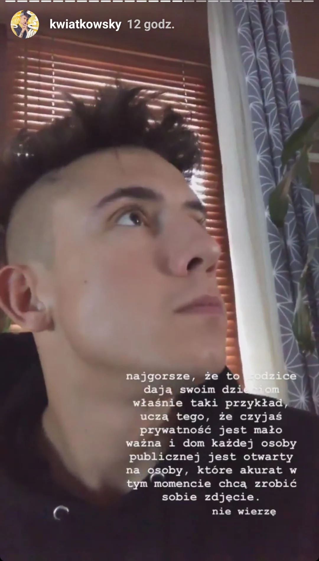 Dawid Kwiatkowski na Instastory Dawid Kwiatkowski na Instastory