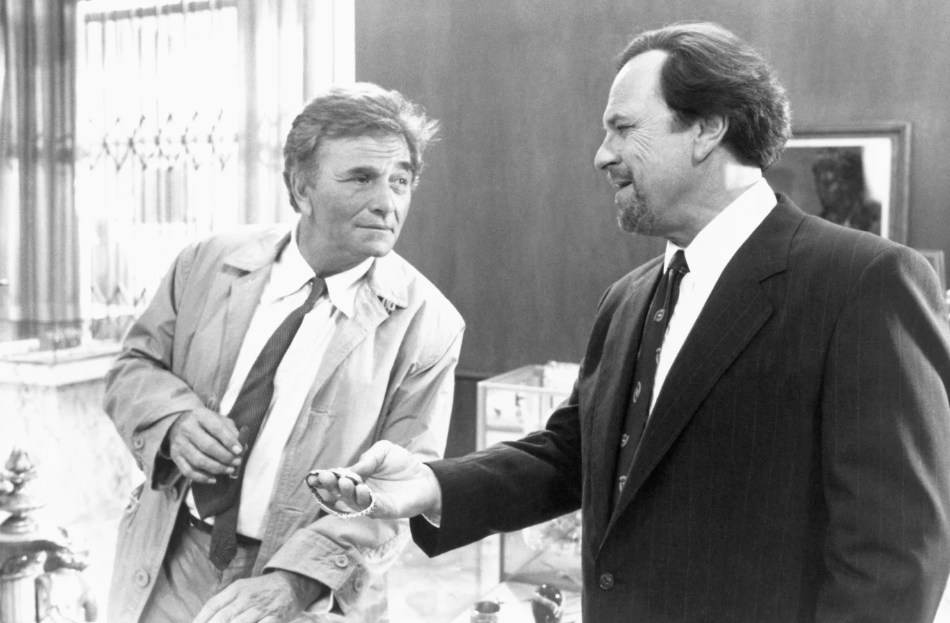 Peter Falk i Rip Torn w serialu "Columbo"
