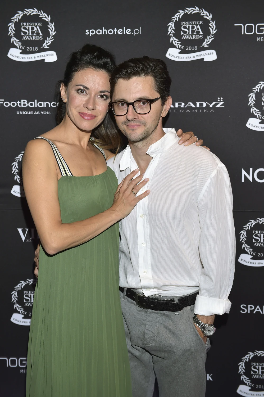 Anna Iberszer z mężem