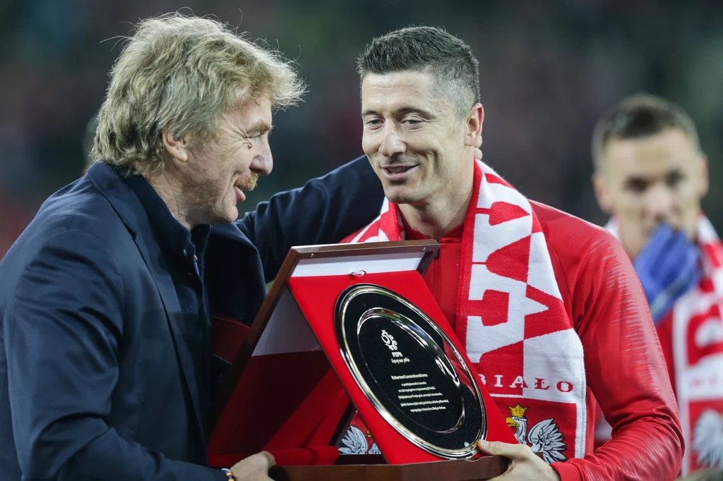 Prezes PZPN-u Zbigniew Boniek i kapitan reprezentacji Polski Robert Lewandowski Prezes PZPN-u Zbigniew Boniek i kapitan reprezentacji Polski Robert Lewandowski