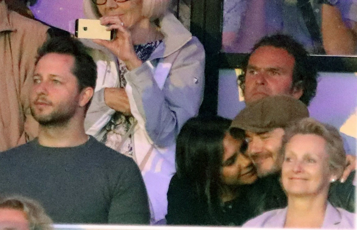 Victoria Beckham i David Beckham na koncercie Barbary Streisand Victoria Beckham i David Beckham na koncercie Barbary Streisand