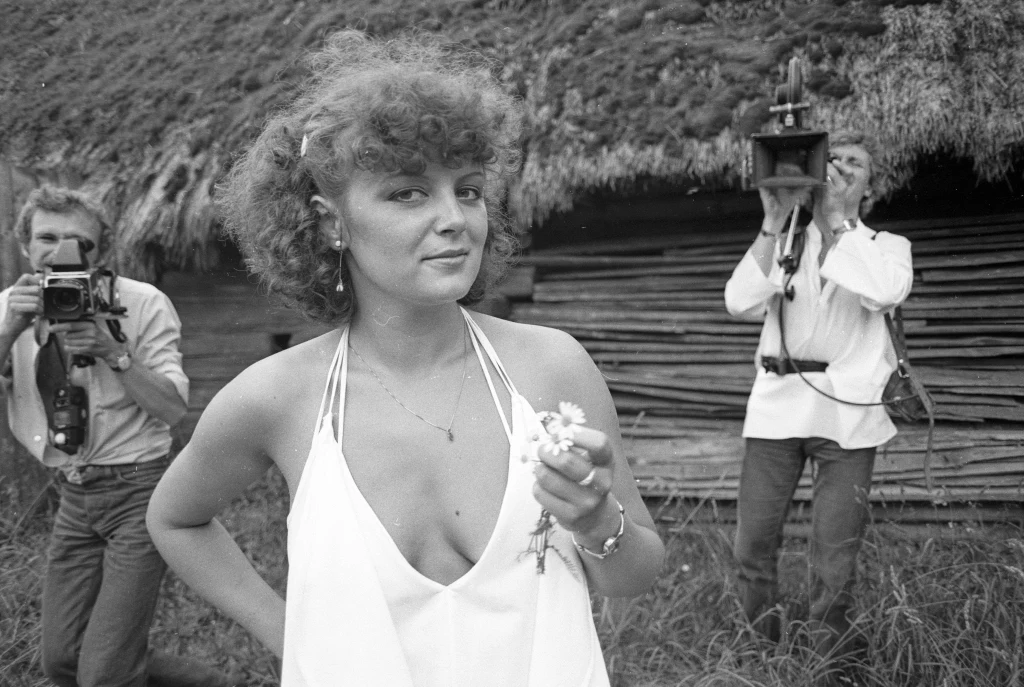 Hanna Banaszak na festiwalu w Opolu, 1979 r. Hanna Banaszak na festiwalu w Opolu, 1979 r.