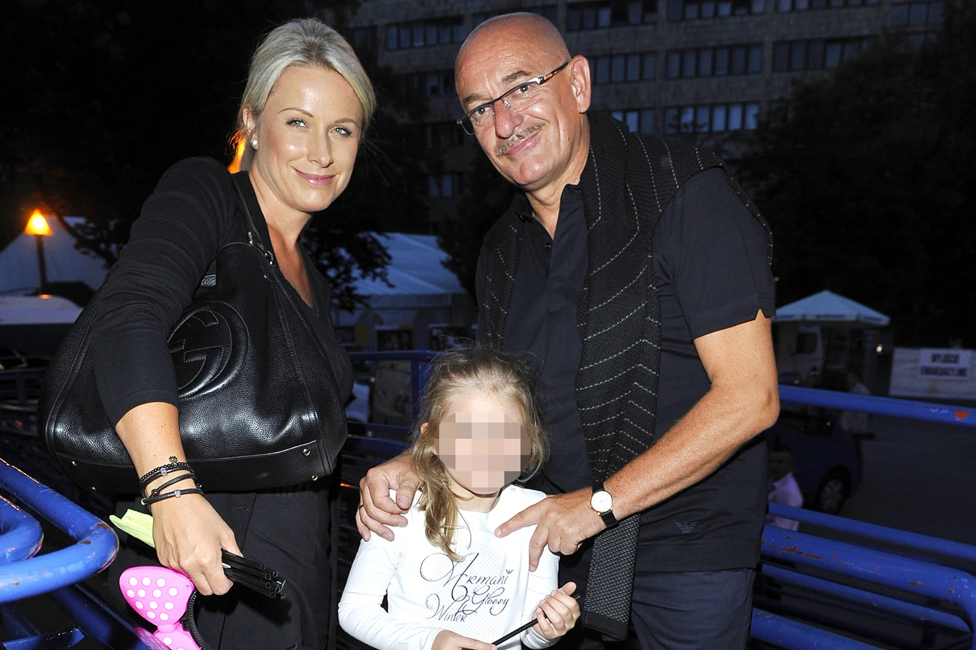 Marcin Daniec z rodziną