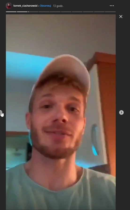 Filmik, który pojawił się na Instagramie Ciachorowskiego Filmik, który pojawił się na Instagramie Ciachorowskiego
